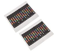Lodokdre 2 pegatinas para aprender a tocar con una nota para el peine del diapasón, apto para guitarra eléctrica y guitarra acústica
