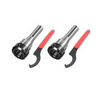 Lodokdre 2 piezas de 6.3 pulgadas R8-ER32 7/16 soporte de portabrocas de fresado R8 husillo