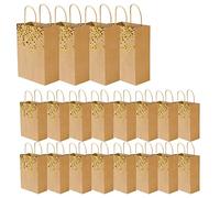 Lodokdre 20 bolsas de papel kraft para manualidades en en relieve, bolsa de papel de para manualidades, bolsa de papel de estraza con para fiestas de compras