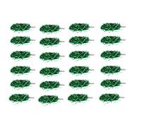 Lodokdre 24 pompones de animadora metálicos mango de plástico para adultos, niños, animadoras, fiestas, color verde