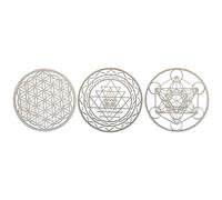 Lodokdre 3 Piezas/Conjunto de Arte de Pared de Geometría Sagrada Arte de Pared de, Arte de Geometría Sagrada, Escultura, Decoraciones de Pared para DecoracióN Hogar