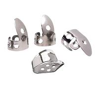Lodokdre 4 Piezas PúAs de Metal para Guitarra Dedo Pulgar PúAs de Guitarra de Acero Inoxidable para Ukelele de Guitarra AcúStica