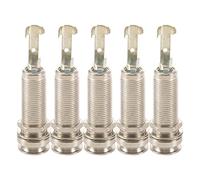 Lodokdre 5 x clip cilíndrico extremo pasador mono placa salida para guitarra eléctrica bajo 6,35 mm