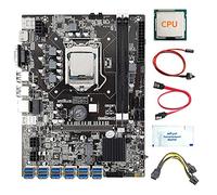 Lodokdre B75 12 GPU BTC mining placa base + CPU+ grasa térmica + cable + /cable de interruptor 12 x USB 3.0 LGA1155 DDR3 RAM SATA3.0