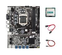 Lodokdre B75 USB ETH Mining Placa base 8Xpcie USB Adapter +G1630 CPU+ Cable Switch Cable Lga1155 B75 USB Miner Placa base