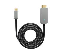 Lodokdre Cable USB C a compatible con 4K 60Hz tipo C convertidor de estación de acoplamiento para portátil, accesorios de PC