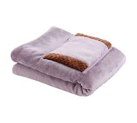 Lodokdre Calentador de manta eléctrica USB Cama Calentador suave más grueso Calentador lavable a máquina Termostato eléctrico de calefacción (púrpura)