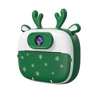 Lodokdre Cámara de impresión instantánea para niños, cámara digital 1080P con pantalla de 2 pulgadas, 3 rollos de papel impreso, A