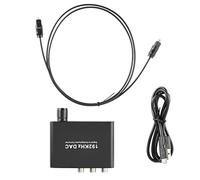 Lodokdre DAC - Convertidor digital óptico coaxial Toslink a analógico, estéreo, izquierda/derecha de 3,5 mm