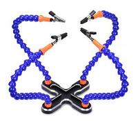 Lodokdre DIY Soldadura de tercera mano 4 piezas flexibles Soldadura Soporte de reparación multifuncional Base de metal Estación de soldadura Aux