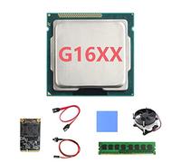 Lodokdre G16XX CPU+DDR3 4 GB 1600 MHz RAM+128 G SSD+ventilador+cable +cable conmutador + almohadilla térmica LGA1155 para placa base de minería B75