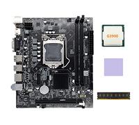 Lodokdre H110 - Placa base para computadora LGA1151 compatible con CPU Celeron G3900 G3930 con CPU G3900 + DDR4 4 GB 2133 MHz RAM + almohadilla térmica
