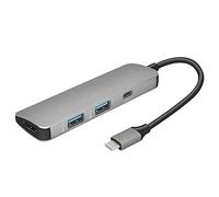 Lodokdre Hub tipo C 4K - Salida compatible 2 puertos USB 3.0/USB-C convertidor multipuerto adaptador para Pro Chromebook
