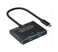 Lodokdre KVM USB C Interruptor bidireccional 1X2/2X1 USB 3.1 Divisor Datos Video Switcher 8K @30Hz PD 100W para PC Monitor móvil