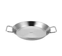 Lodokdre Paella antiadherente de acero inoxidable de 30 cm sartén de mariscos españoles olla wok cocina sartén cocina cocina utensilios de cocina