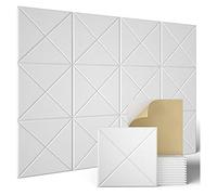 Lodokdre Paquete de 12 paneles acústicos, relleno a de sonido, paneles de absorción de sonido de biselado, para tratamiento acústico y decoración de pared, etc