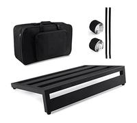 Lodokdre Pedalboard de guitarra efecto de guitarra, pedalera de aleación de aluminio bolsa de transporte, placa de pedal de efecto, tamaño