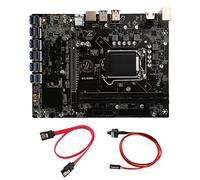 Lodokdre Placa base B250C BTC Mining con cable + cable de interruptor 12XPCIE a USB 3.0 ranura GPU LGA1151 compatible con DDR4 DIMM RAM