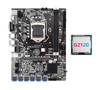Lodokdre Placa base B75 12USB ETH Mining + G2120 12XPCIE a USB 3.0 DDR3 MSATA USB3.0 LGA1155 B75 BTC Miner