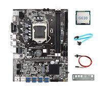 Lodokdre Placa base B75 8USB ETH Mining 8XUSB+G630 CPU+ Cable+Switch Cable+Baffle LGA1155 B75 USB BTC Miner Placa base