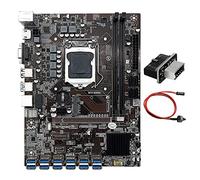 Lodokdre Placa base de minería B250C BTC de 12 tarjetas + adaptador USB 3.0 19P/20P a tipo E + cable de interruptor 12USB3.0 (PCIE) LGA1151 DDR4 MSATA