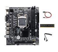 Lodokdre Placa base para ordenador H110 LGA1151 compatible con CPU Celeron G3900 G3930 con cable , cable de interruptor, DDR4 4 GB 2133 MHz RAM