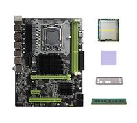 Lodokdre Placa base X58 LGA1366 para ordenador con tarjeta gráfica con CPU X5660 + DDR3 4 GB 1066 MHz + almohadilla térmica