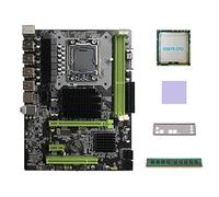 Lodokdre Placa base X58 LGA1366 para ordenador con tarjeta gráfica con CPU X5675 + DDR3 4 GB 1066 MHz + almohadilla térmica