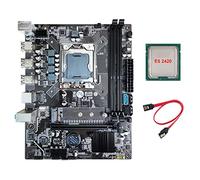 Lodokdre Placa base X79 para juegos con CPU E5 2420 + cable LGA1356 2XDDR3 ECC REG RAM Slot M.2 NVME SATA3.0 placa base de escritorio