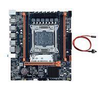 Lodokdre Placa base X99 con cable de interruptor B85 LGA2011-3 4X DDR4 REG ECC RAM M.2 PCIE SATA3.0 para CPU E5 2650V3 2680V3 2620V3