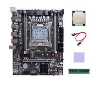 Lodokdre Placa base X99 LGA 2011-3 con CPU E5 2650 V3 + DDR4 4GB 2133 MHz RAM+cable + almohadilla térmica