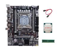 Lodokdre Placa base X99 LGA2011-3 compatible con DDR4 ECC RAM con CPU E5 2609 V3 + DDR4 4G 2666Mhz RAM + cable