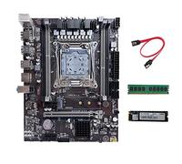 Lodokdre Placa base X99 LGA2011-3 compatible con DDR4 RAM con SSD M.2 128G + DDR4 4G 2133 MHz RAM + cable