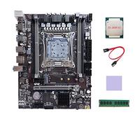 Lodokdre Placa base X99 LGA2011-3 con CPU E5 2609 V3 + DDR4 4GB 2133 MHz RAM+cable + almohadilla térmica