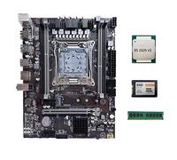 Lodokdre Placa base X99 LGA2011-3 para computadora, compatible con DDR4 ECC RAM+E5 2620 V3 CPU+SATA3 SSD 128G + DDR4 4GB 2133Mhz RAM