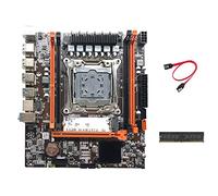 Lodokdre Placa base X99H LGA2011-3 compatible con memoria RAM DDR4 con DDR4 4G 2133MHz RAM + cable