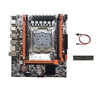 Lodokdre Placa base X99H LGA2011-3 compatible con memoria RAM DDR4 con DDR4 4G 2133MHz RAM + cable de interruptor