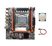 Lodokdre Placa base X99H LGA2011-3 compatible con placa base Xeon E5 2678 2666 V3 Series CPU con CPU E5 2650 V3 + cable de interruptor