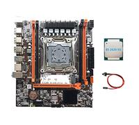 Lodokdre Placa base X99H LGA2011-3 compatible con placa base Xeon E5 2678 2666 V3 Series CPU con CPU E5 2620 V3 + cable de interruptor