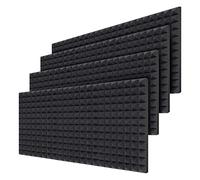 Lodokdre Placas de espuma acústica de 24 piezas, absorción de sonido, amortiguación de la pared, pirámide de espuma de 2 pulgadas, tratamiento acústico, 40 x 30 x 5 cm