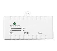 Lodokdre Poe Splitter Poe Inyector Rj45 DC 5,5 mm x 2,1 mm Entrada Pasiva Poe Inyector Divisor Conector Adaptador para Cámara de Red IP ()