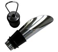 Lodokdre Tapón de vino de acero inoxidable para verter vino de metal para el hogar, juego de vino, tapón de champán