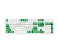 Lodokdre Teclado verde PBT con textura resistente al aceite y tapa principal opaca