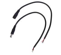 Lodoot 1 par de cables de conector de 12 V 10 A, 2,1 mm x 5,5 mm macho hembra