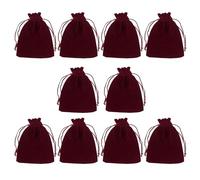 Lodoot 10 bolsas de dados portátiles de terciopelo con cordón, almacenamiento de joyas, bolsa de tarot de Navidad, bolsa de dados pequeña
