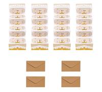 Lodoot 4 sobres Eid con 6 ranuras para dinero de papel para intercambios de celebración de festivales