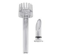 Lodoot Accesorios de filtro de vidrio para acuarios, removedor de película de aceite para peceras, juego de skimmer flotante transparente, removedor de película de aceite