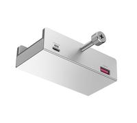 Lodoot Base USB de 10 Gbps con fijación, adaptador USB C de 4 puertos, carcasa de aluminio, estación de acoplamiento USB 3.1 para escritorio