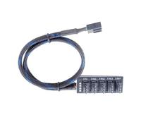 Lodoot Bujes de ventilador de ordenador ABS con protección contra sobrecargas para PWM de 4 pines, concentradores de PC de fácil instalación