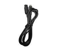 Lodoot Cable negro de 200 cm para fuente de alimentación, adaptador de cable de carga, cables de reparación de videojuegos, accesorios de repuesto